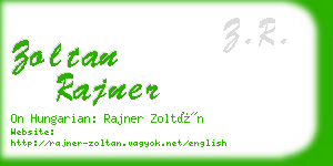 zoltan rajner business card